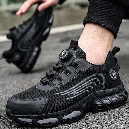 Робочі черевики з поворотною пластиною, сталевий носок