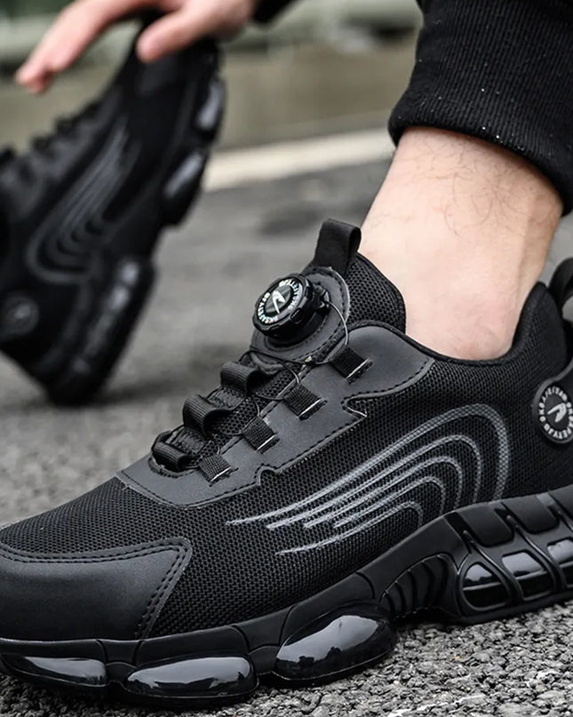 Робочі черевики з поворотною пластиною, сталевий носок