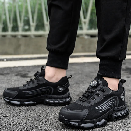 Робочі черевики з поворотною пластиною, сталевий носок