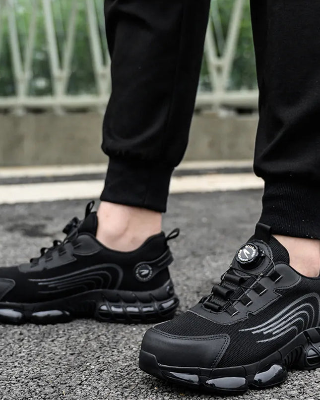 Робочі черевики з поворотною пластиною, сталевий носок