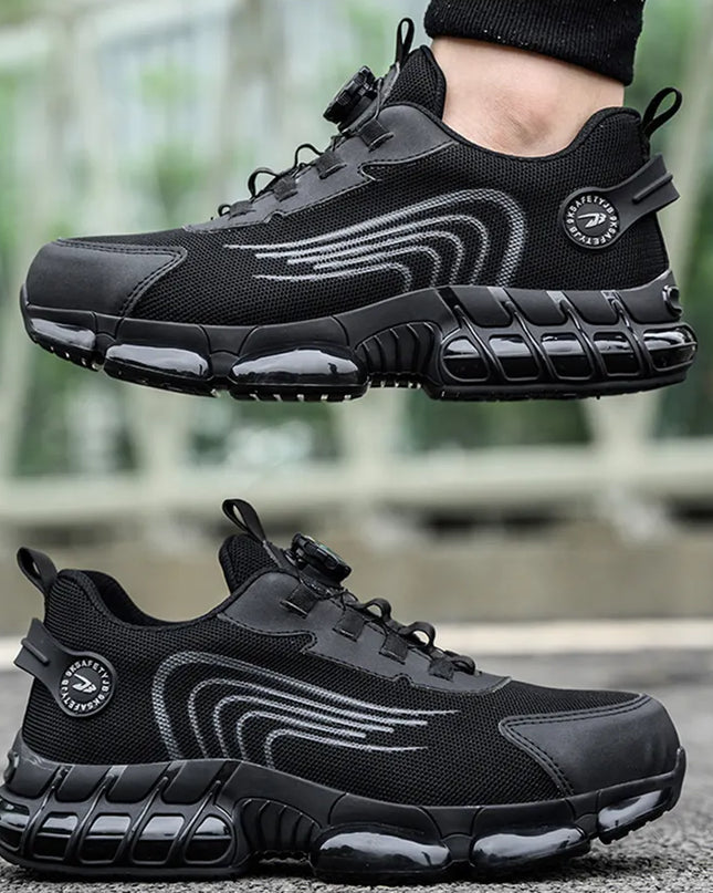 Робочі черевики з поворотною пластиною, сталевий носок