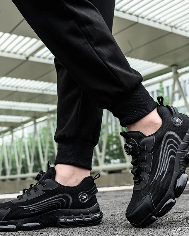 Робочі черевики з поворотною пластиною, сталевий носок