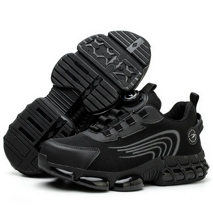 Робочі черевики з поворотною пластиною, сталевий носок