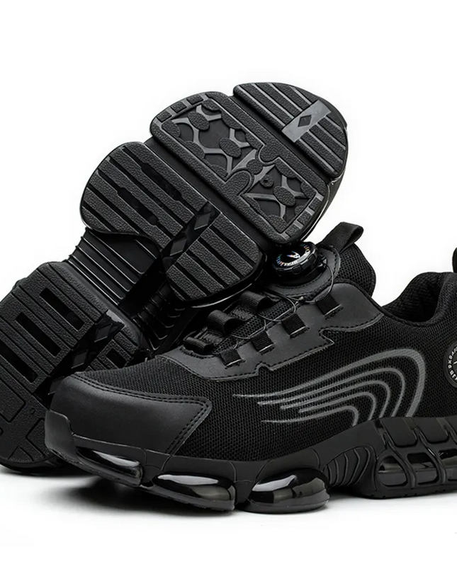 Робочі черевики з поворотною пластиною, сталевий носок